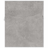 2 Piece Bathroom Furniture Set Concrete Grey Engineered Wood
