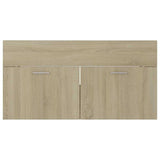 2 Piece Bathroom Furniture Set Sonoma Oak Engineered Wood - Extra Image