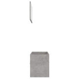 2 Piece Bathroom Furniture Set Concrete Grey Engineered Wood - Close-Up Angle