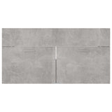 2 Piece Bathroom Furniture Set Concrete Grey Engineered Wood - Extra Image