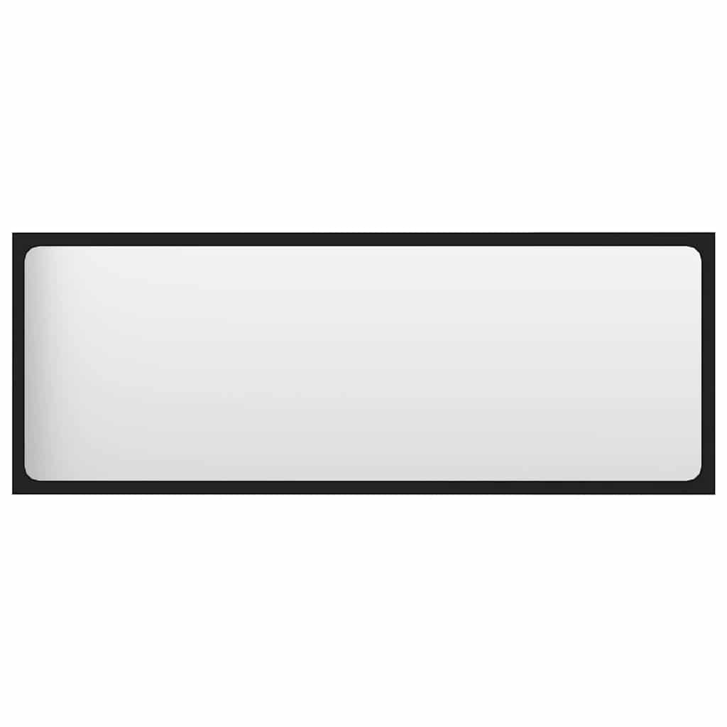 2 Piece Bathroom Furniture Set Black Engineered Wood