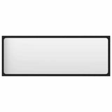 2 Piece Bathroom Furniture Set Black Engineered Wood - Extra Image