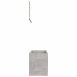 2 Piece Bathroom Furniture Set Concrete Grey Engineered Wood - Close-Up Angle