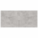 2 Piece Bathroom Furniture Set Concrete Grey Engineered Wood - Extra Image