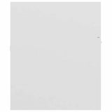 2 Piece Bathroom Furniture Set High Gloss White Engineered Wood