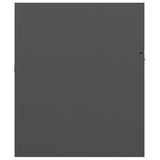 2 Piece Bathroom Furniture Set High Gloss Grey Engineered Wood - Extra Image