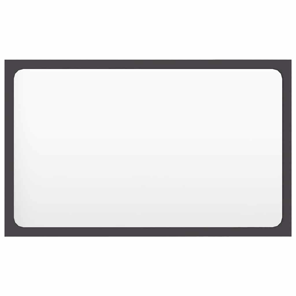 2 Piece Bathroom Furniture Set Grey Engineered Wood