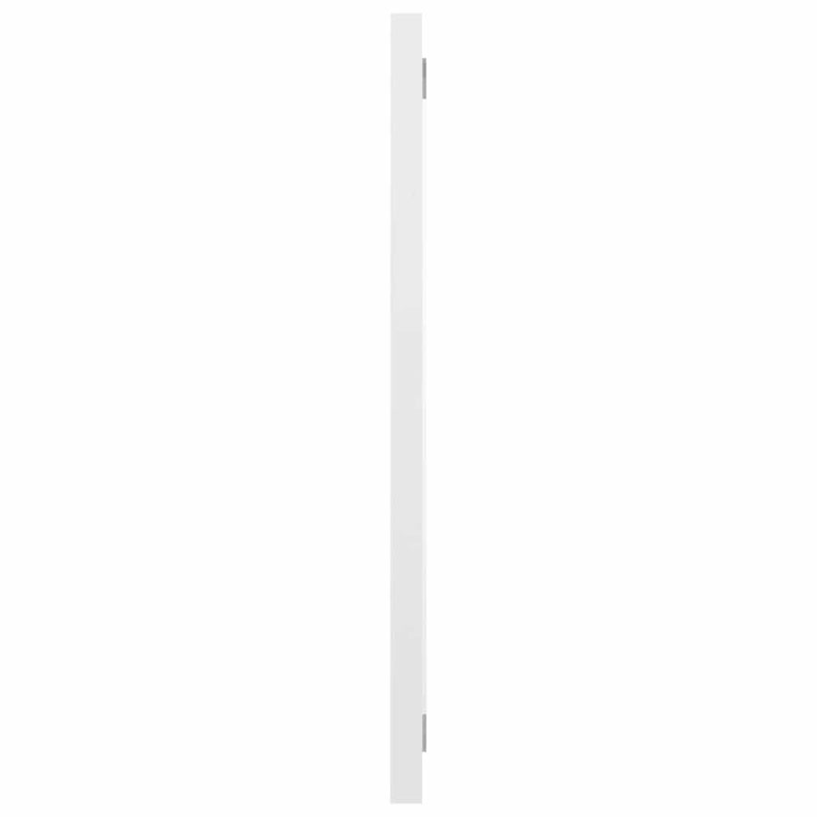 2 Piece Bathroom Furniture Set High Gloss White Engineered Wood