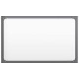 2 Piece Bathroom Furniture Set High Gloss Grey Engineered Wood - Extra Image