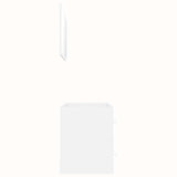 2 Piece Bathroom Furniture Set White Engineered Wood - 45-Degree Angle