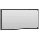2 Piece Bathroom Furniture Set Grey Engineered Wood - Extra Image