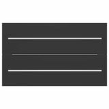 2 Piece Bathroom Furniture Set Grey Engineered Wood - Extra Image