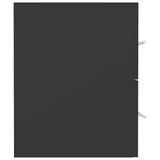 2 Piece Bathroom Furniture Set Grey Engineered Wood