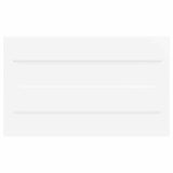 2 Piece Bathroom Furniture Set White and Sonoma Oak Engineered Wood - Extra Image