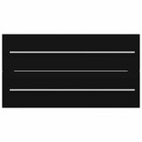 2 Piece Bathroom Furniture Set Black Engineered Wood