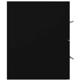2 Piece Bathroom Furniture Set Black Engineered Wood - Extra Image
