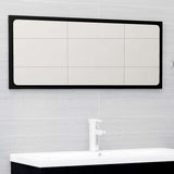 2 Piece Bathroom Furniture Set Black Engineered Wood - Extra Image