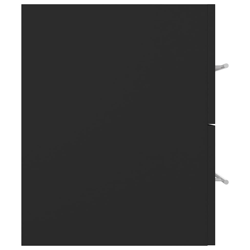 2 Piece Bathroom Furniture Set Grey Engineered Wood