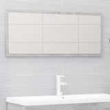 2 Piece Bathroom Furniture Set Concrete Grey Engineered Wood