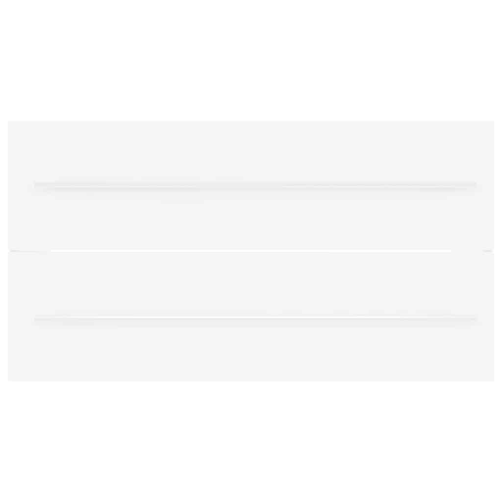 2 Piece Bathroom Furniture Set White and Sonoma Oak Engineered Wood