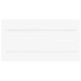 2 Piece Bathroom Furniture Set White and Sonoma Oak Engineered Wood - Extra Image