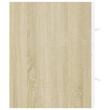 2 Piece Bathroom Furniture Set White and Sonoma Oak Engineered Wood - Extra Image