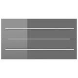 2 Piece Bathroom Furniture Set High Gloss Grey Engineered Wood - Extra Image