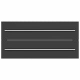 2 Piece Bathroom Furniture Set Grey Engineered Wood - Low Angle