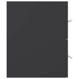 2 Piece Bathroom Furniture Set Grey Engineered Wood - Extra Image