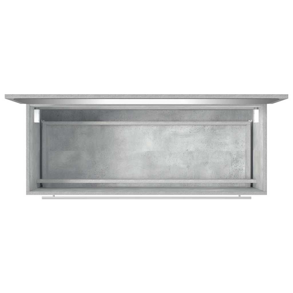 2 Piece Bathroom Furniture Set Concrete Grey Engineered Wood