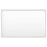 2 Piece Bathroom Furniture Set White Engineered Wood - Low Angle