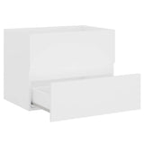 2 Piece Bathroom Furniture Set White Engineered Wood - Extra Image