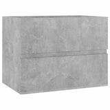 2 Piece Bathroom Furniture Set Concrete Grey Engineered Wood - Extra Image