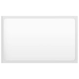 2 Piece Bathroom Furniture Set High Gloss White Engineered Wood - Low Angle