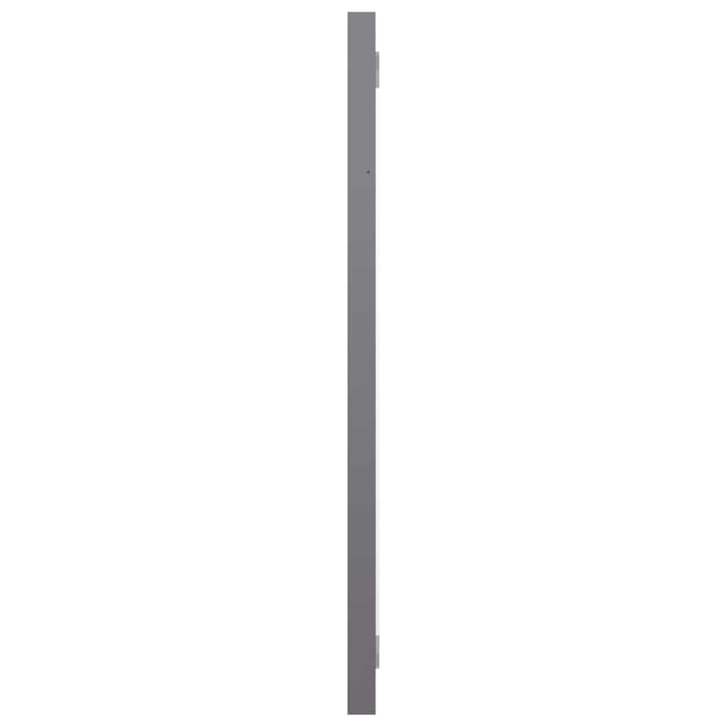 2 Piece Bathroom Furniture Set High Gloss Grey Engineered Wood