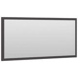 2 Piece Bathroom Furniture Set Grey Engineered Wood