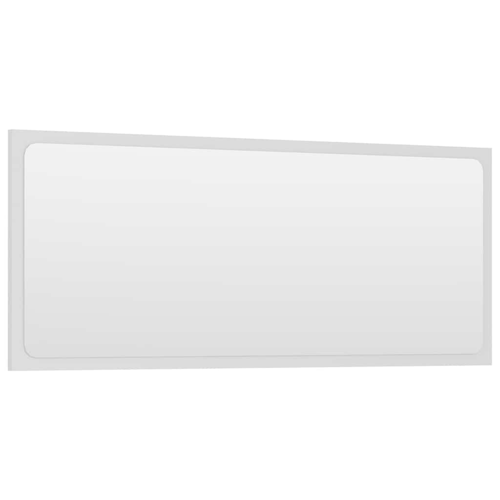 2 Piece Bathroom Furniture Set White Engineered Wood