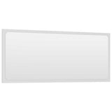 2 Piece Bathroom Furniture Set White Engineered Wood - Close-Up Angle