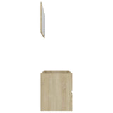 2 Piece Bathroom Furniture Set Sonoma Oak Engineered Wood - 45-Degree Angle