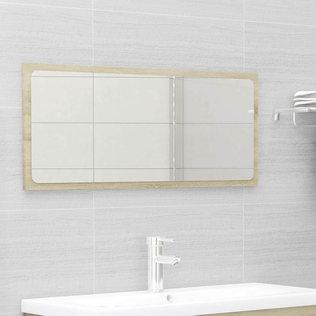 2 Piece Bathroom Furniture Set Sonoma Oak Engineered Wood