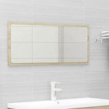 2 Piece Bathroom Furniture Set Sonoma Oak Engineered Wood - Rear View