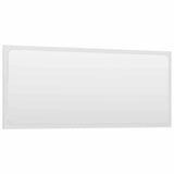 2 Piece Bathroom Furniture Set High Gloss White Engineered Wood - Close-Up Angle