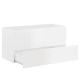 2 Piece Bathroom Furniture Set High Gloss White Engineered Wood - Extra Image