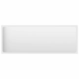 2 Piece Bathroom Furniture Set White Engineered Wood - Low Angle