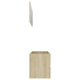 2 Piece Bathroom Furniture Set Sonoma Oak Engineered Wood - 45-Degree Angle