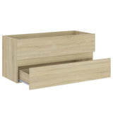 2 Piece Bathroom Furniture Set Sonoma Oak Engineered Wood - Extra Image