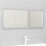 2 Piece Bathroom Furniture Set Concrete Grey Engineered Wood - Rear View