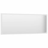 2 Piece Bathroom Furniture Set High Gloss White Engineered Wood - Close-Up Angle