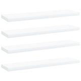 Bookshelf Boards 4 pcs White 40x10x1.5 cm Engineered Wood