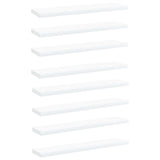 Bookshelf Boards 8 pcs White 40x10x1.5 cm Engineered Wood